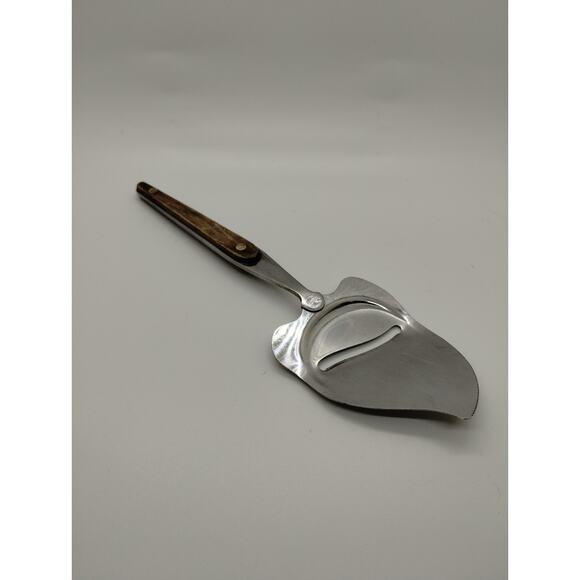 Vintage Cheese Knife - Cut Slice Serve - Wood Handle Stainless Blade JAPAN - Picture 1 of 6